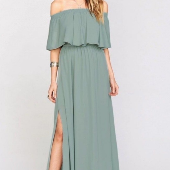 Show Me Your MuMu Hacienda Formal Maxi Dress Sage Green - Picture 11 of 16